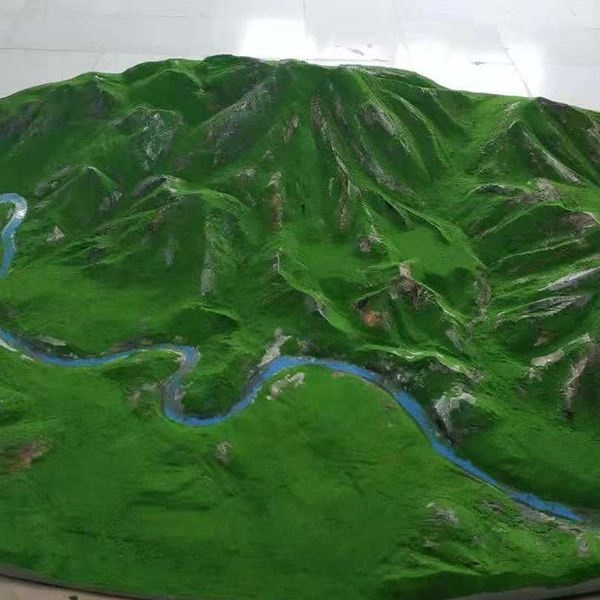 地形山丹山丹沙盘模型展示